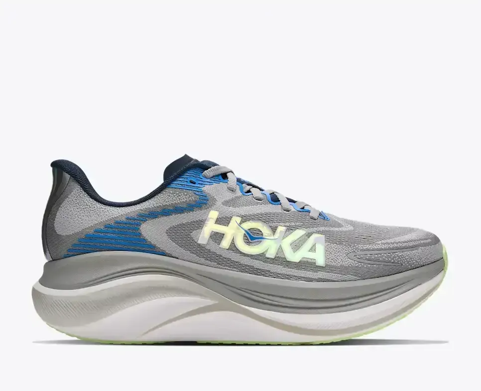 HOKA Skyward X 2 Stellar Grey Varsity Navy Media front view