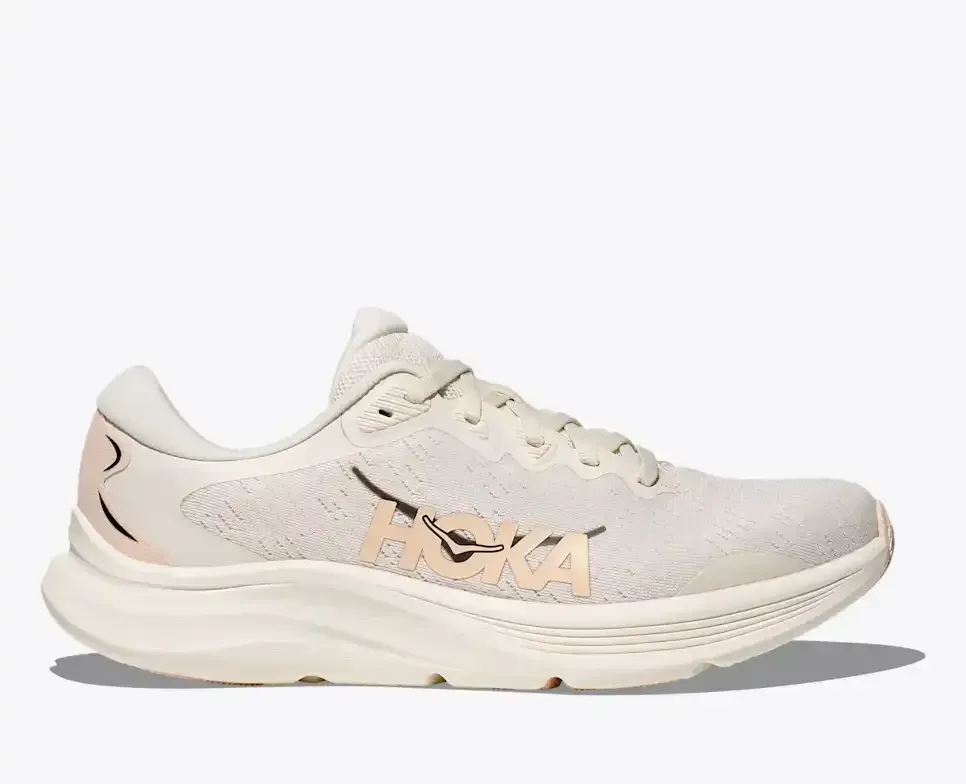 HOKA Solimar 2 Alabaster Tangerine Glow (Damen) Media front view