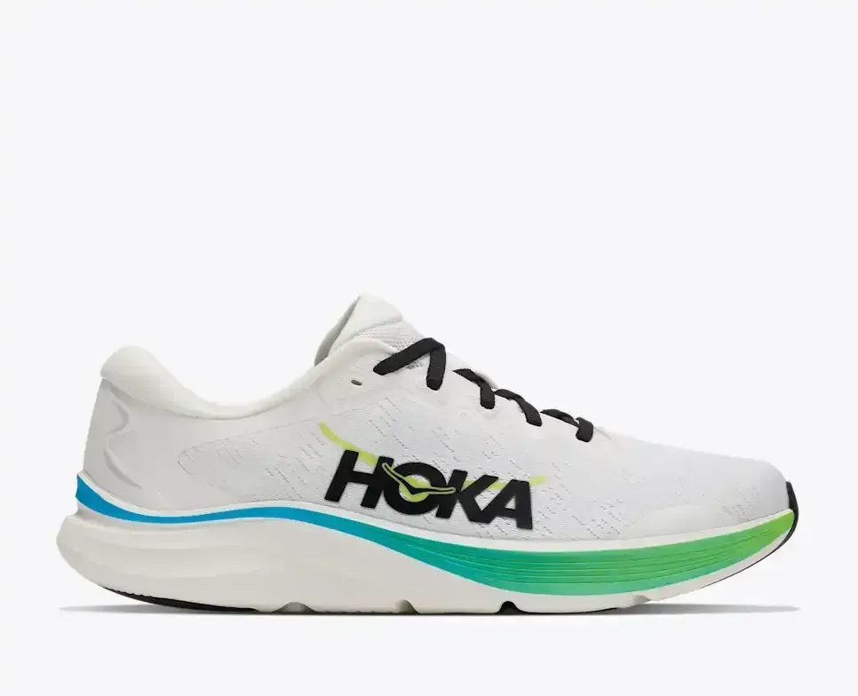 HOKA Solimar 2 Weiß Skyward Blue Media front view