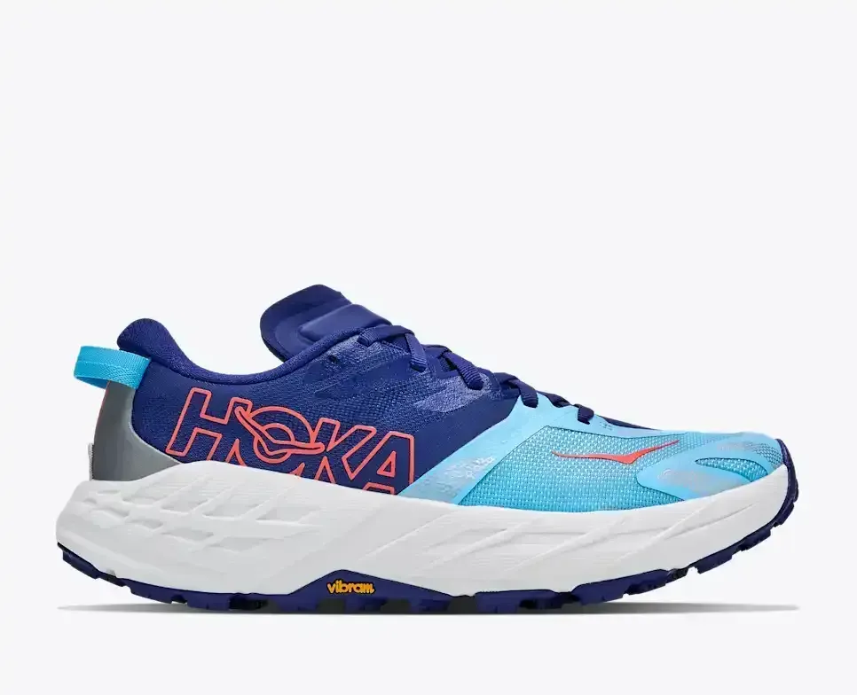 HOKA Speedgoat 7 Blueberry Cosmic Grey (Damen) Media front view
