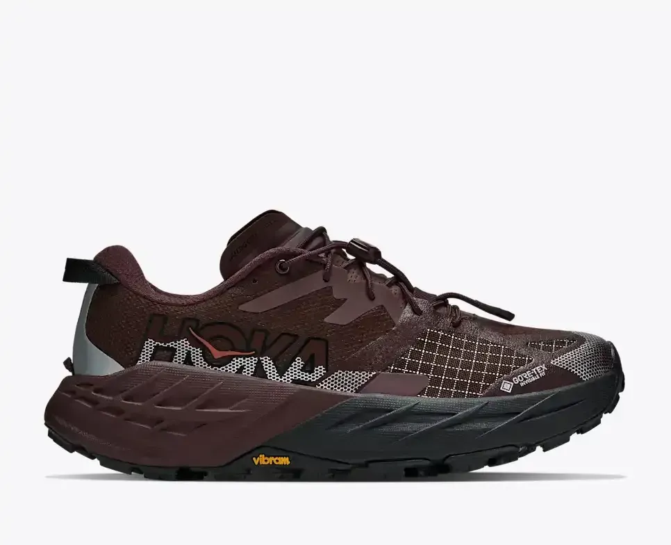 HOKA Speedgoat 7 GORE-TEX® Deep Mauve Black (Damen) Media front view