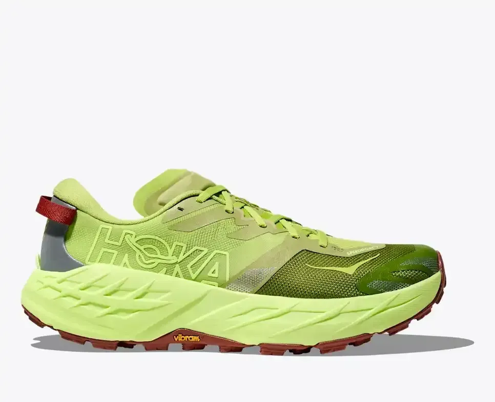 HOKA Speedgoat 7 Kiwi Neon Yuzu Media front view
