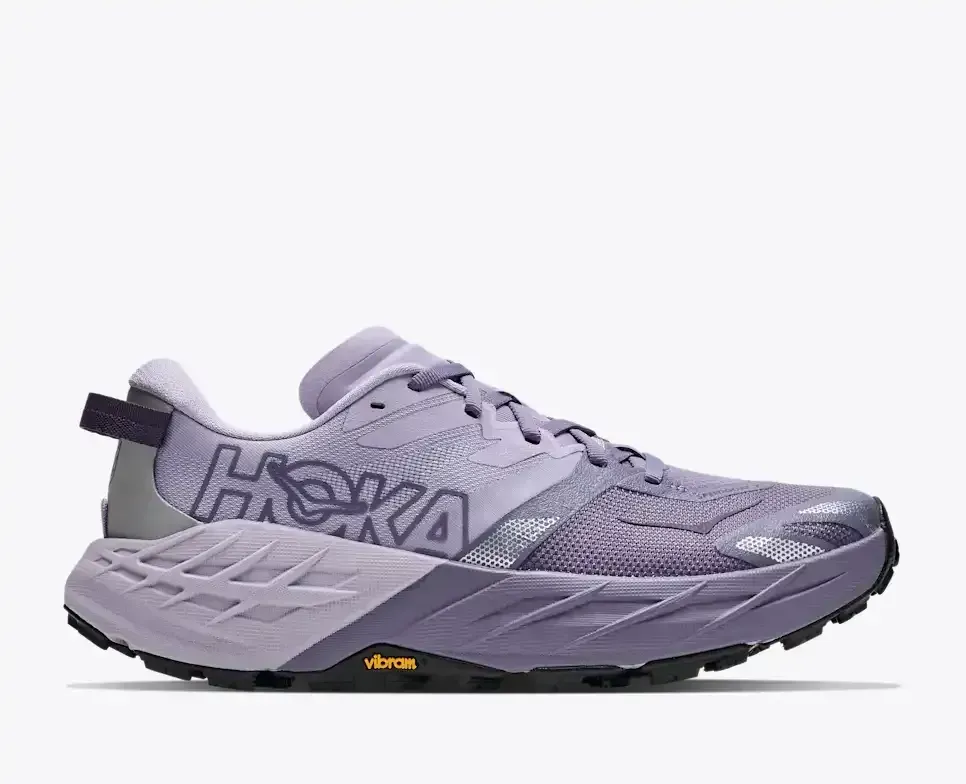 HOKA Speedgoat 7 Mellow Lilac Purple Fog (Damen) Media front view