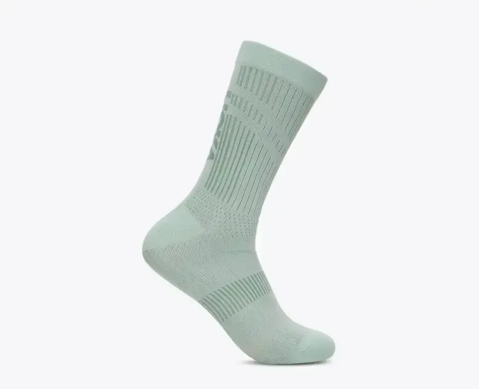 HOKA Trail Run Crew Socken Salbei Media front view