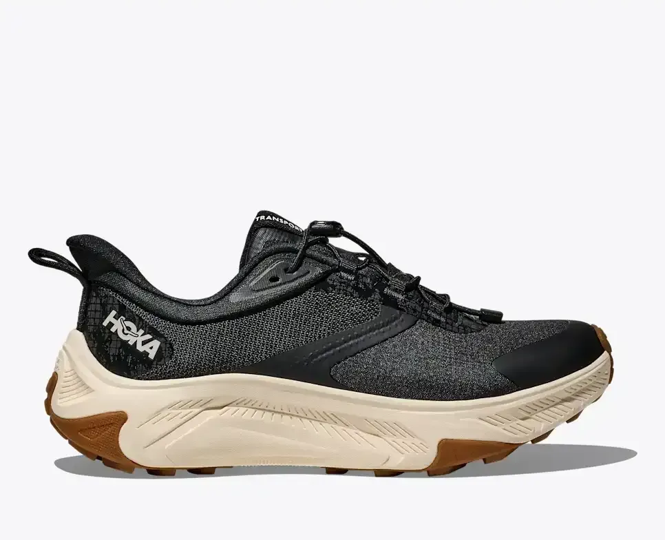 HOKA Transport 2 Black Alabaster (Damen) Media front view