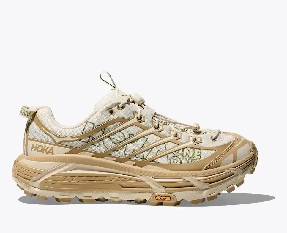 HOKA Trees Three2 Khaki Hafermilch Media front view