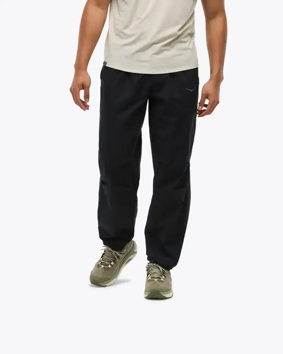 HOKA Woodland Hike Hose Schwarz Media front view